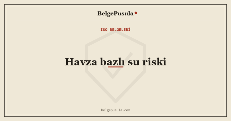 Havza Bazlı Su Riski Nedir, Kimler Raporlar konulu BelgePusula rehberinin kapak görseli