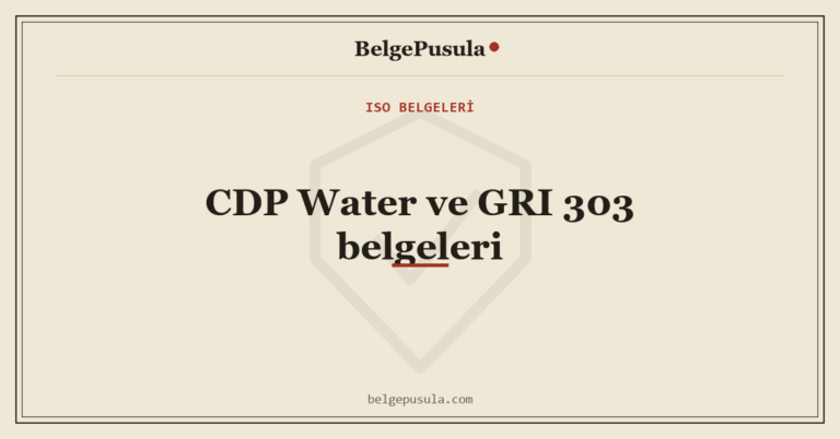 CDP Water ve GRI 303: Hangi Belgeler İsteniyor konulu BelgePusula rehberinin kapak görseli