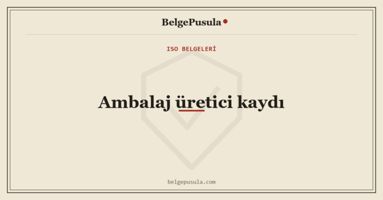 PPWR Üretici Kaydı: Kim Kaydolur, Kim Temsilci Atar konulu BelgePusula rehberinin kapak görseli