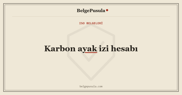 Karbon Ayak İzi Hesabı: Faturadan Sonuca konulu BelgePusula rehberinin kapak görseli